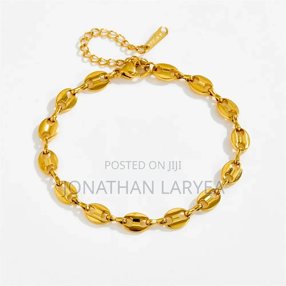 Luxury Coffee Bean Chain Bracelet