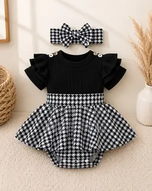 Mini Duchess Romper Dress Set. 6-9m, 12-18m.