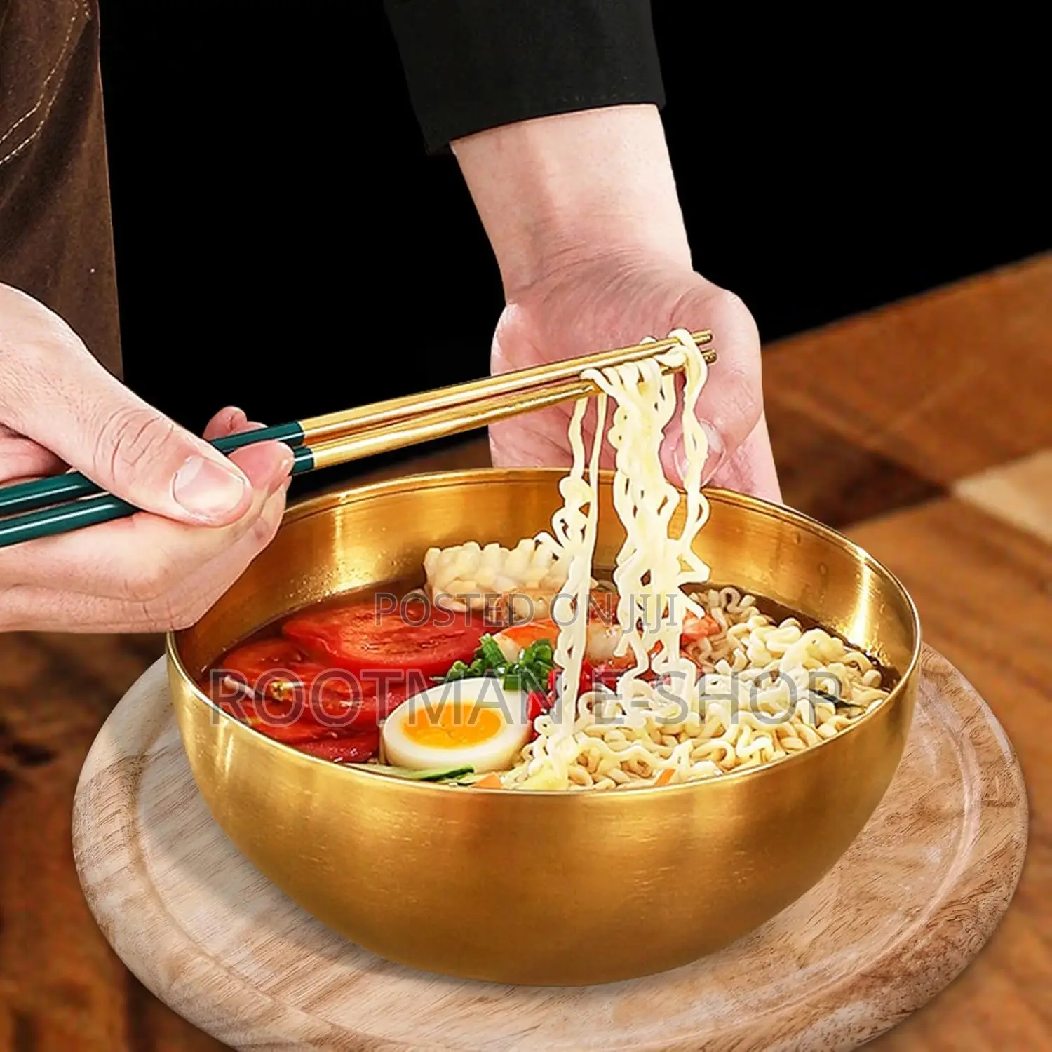 5 Pack 25 Oz Stainless Steel Bowl Set, Heat Insulated Metal Soup Bowls