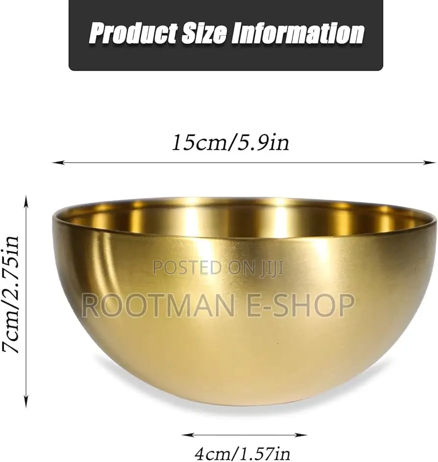 5 Pack 25 Oz Stainless Steel Bowl Set, Heat Insulated Metal Soup Bowls