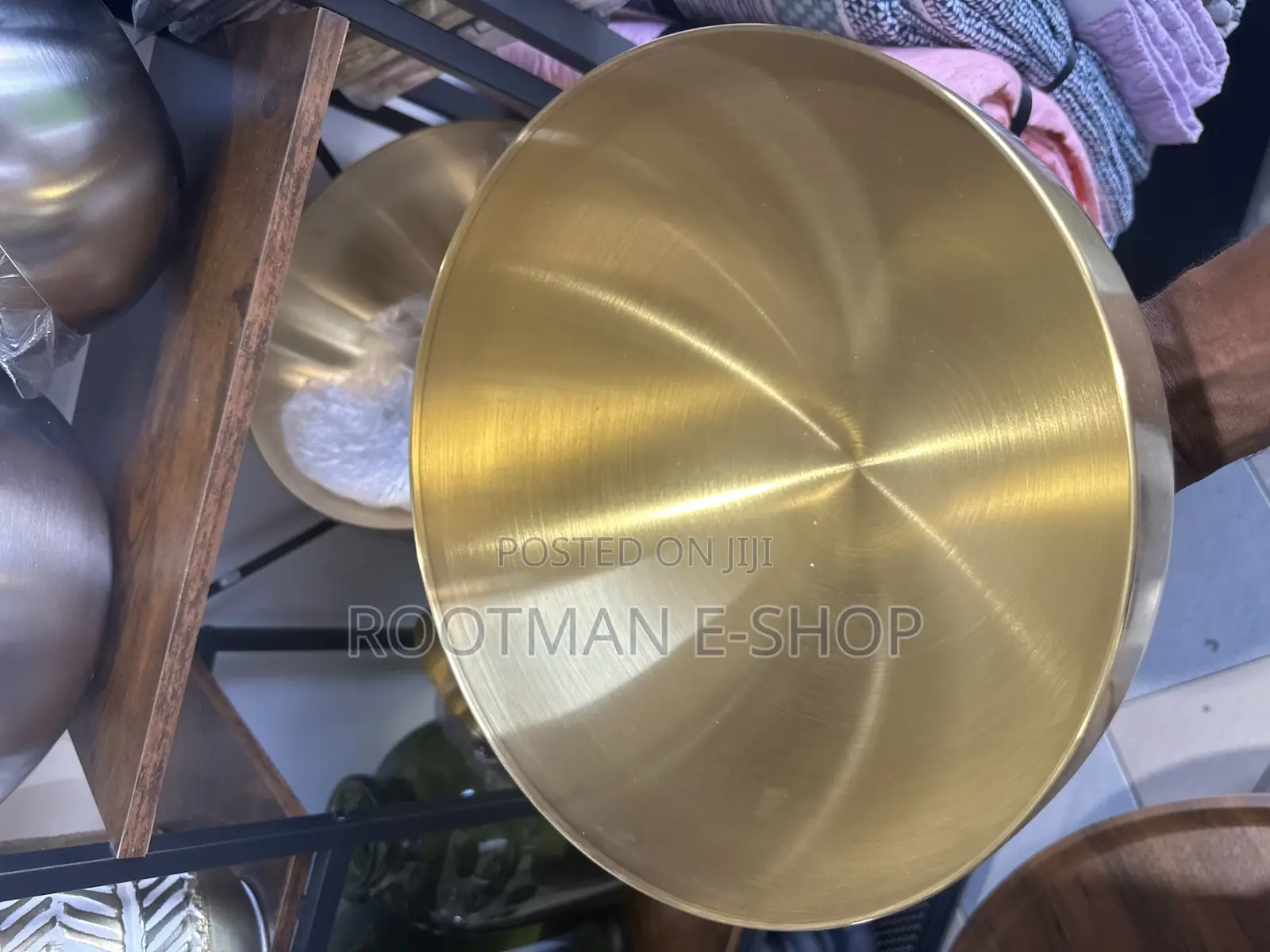 Golden Luxe Stainless Steel Serving Big Bowl