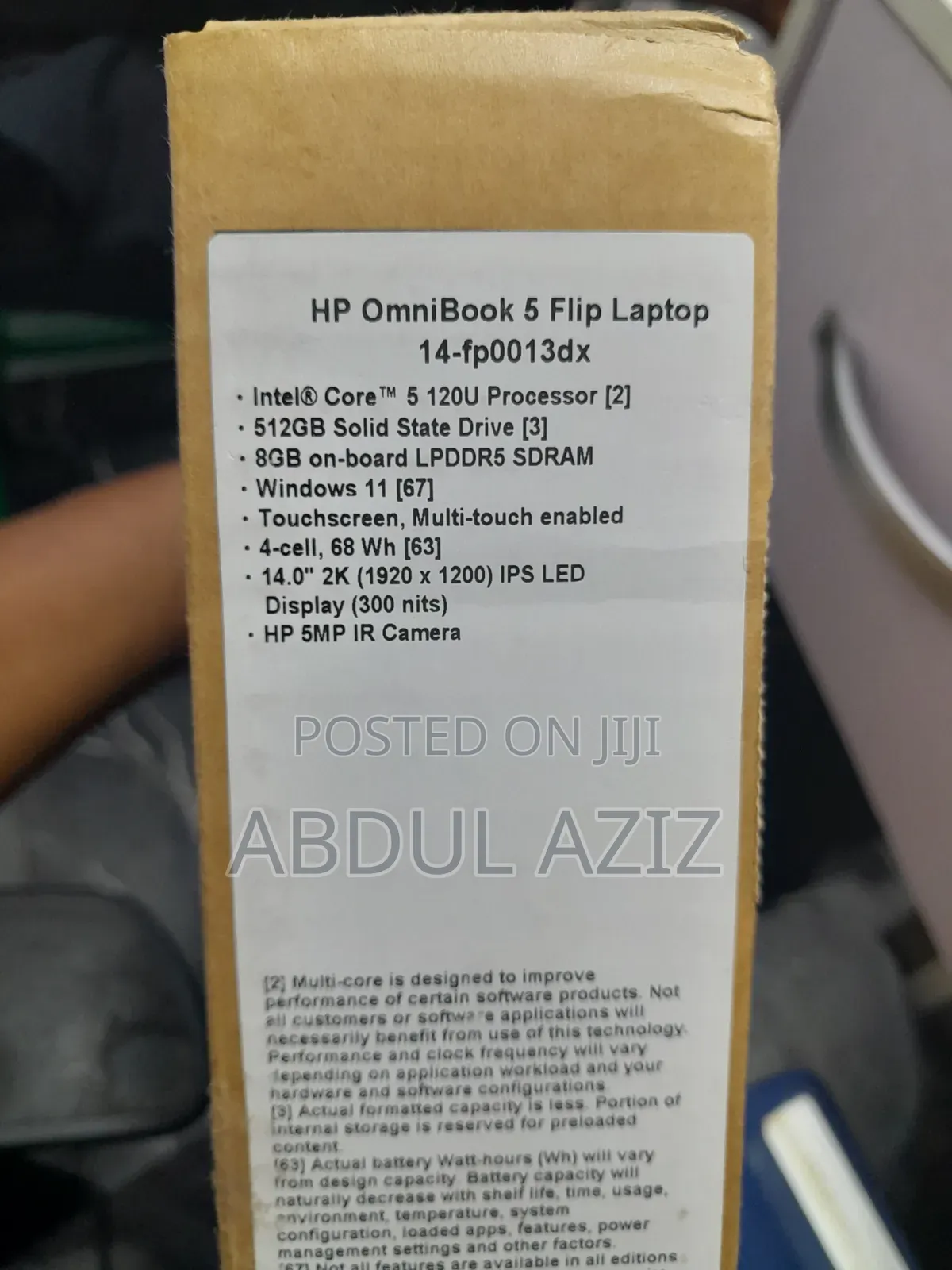 New Laptop HP 14-dq2031tg 8GB Intel Core i5 SSD 512GB