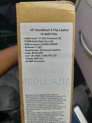New Laptop HP 14-dq2031tg 8GB Intel Core i5 SSD 512GB