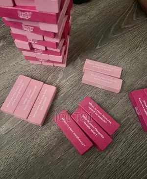 Colored Jenga Couples Game