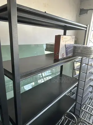 5 Tier Boltless Steel Shelf Rack Heavy Duty, Double Layer, Metal Board