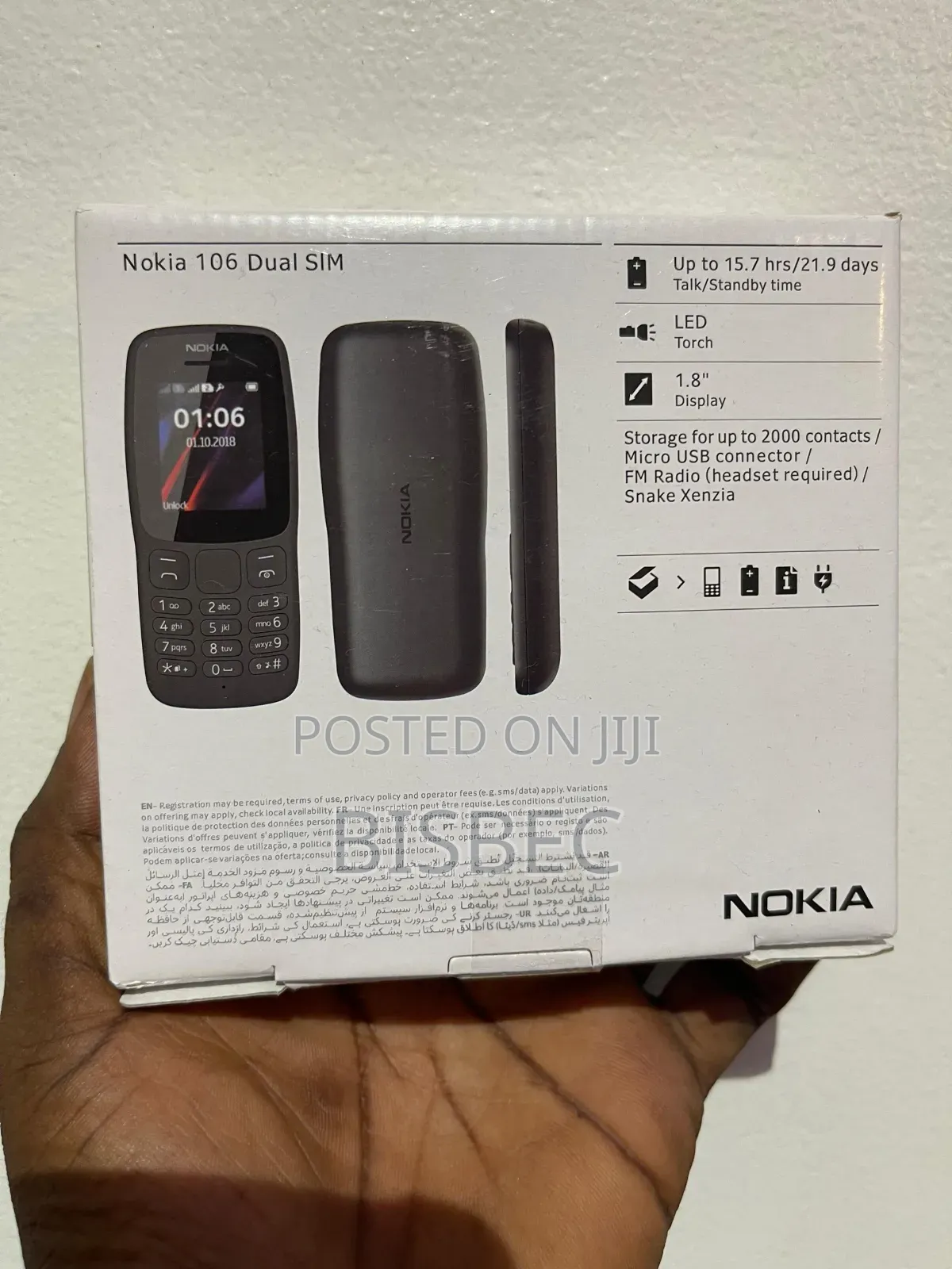 New Nokia 106 Black