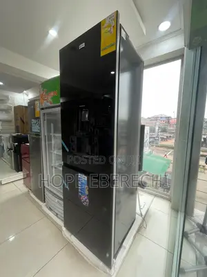Pearl Glass Double Door Fridge With Dispenser