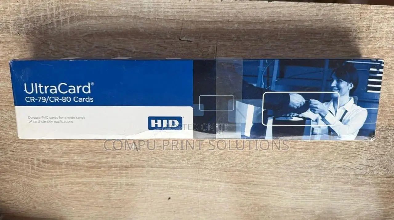 Fargo Cr-79/Cr-80 Adhesive Paper-backed Ultracard Pvc Cards (500cards)