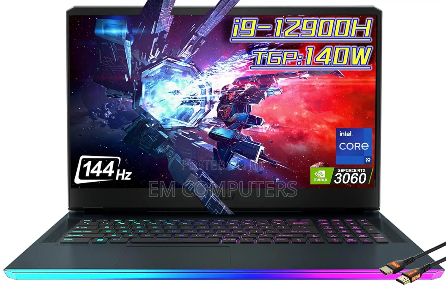 New Laptop MSI Raider GE76 12UGS 16GB Intel Core i9 SSD 1T