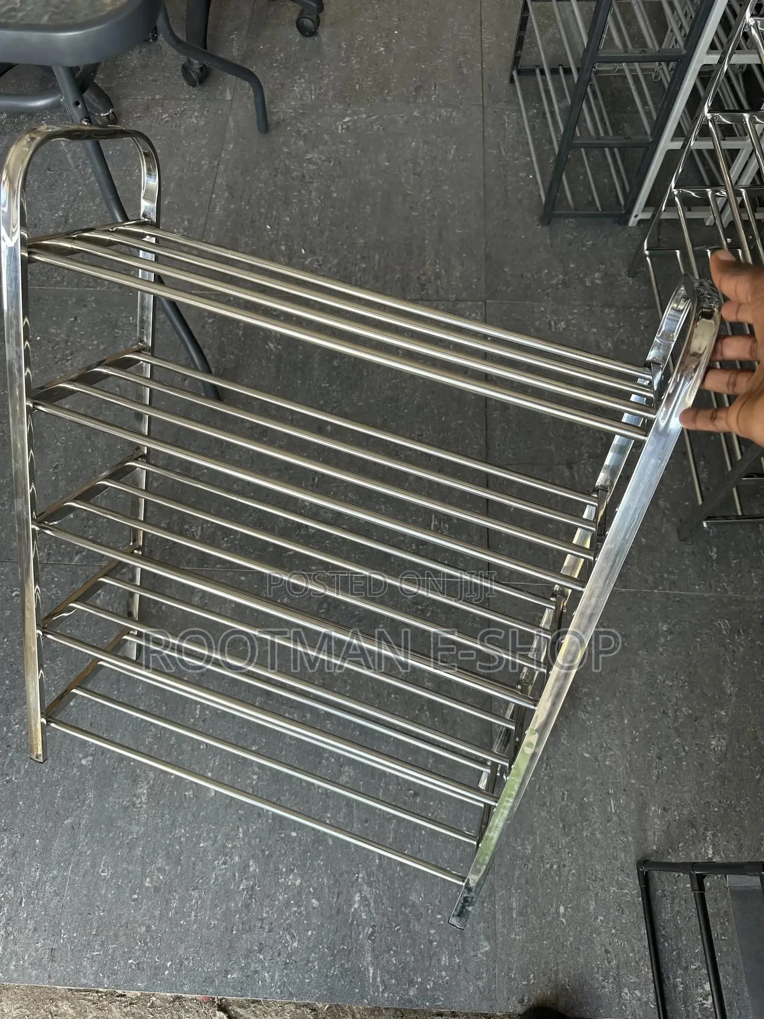 4-tier Stainless Steel Shoe Rack