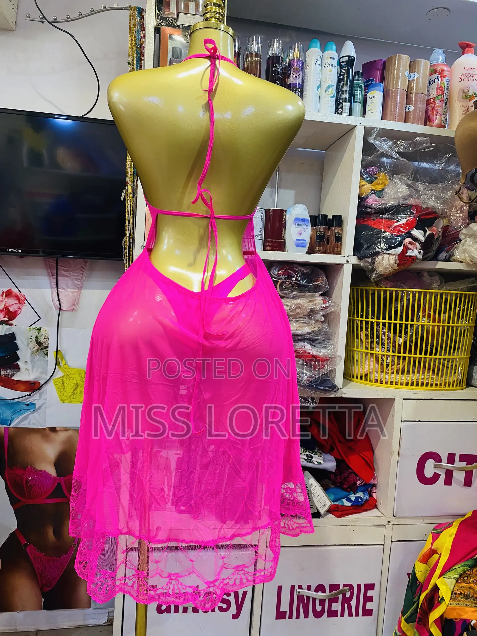 See Through Nightie With Panty Set