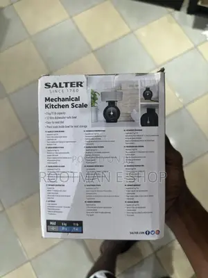 Salter Mechanical Kitchen Scale With A Black Dial And A 5 Kg Capacity