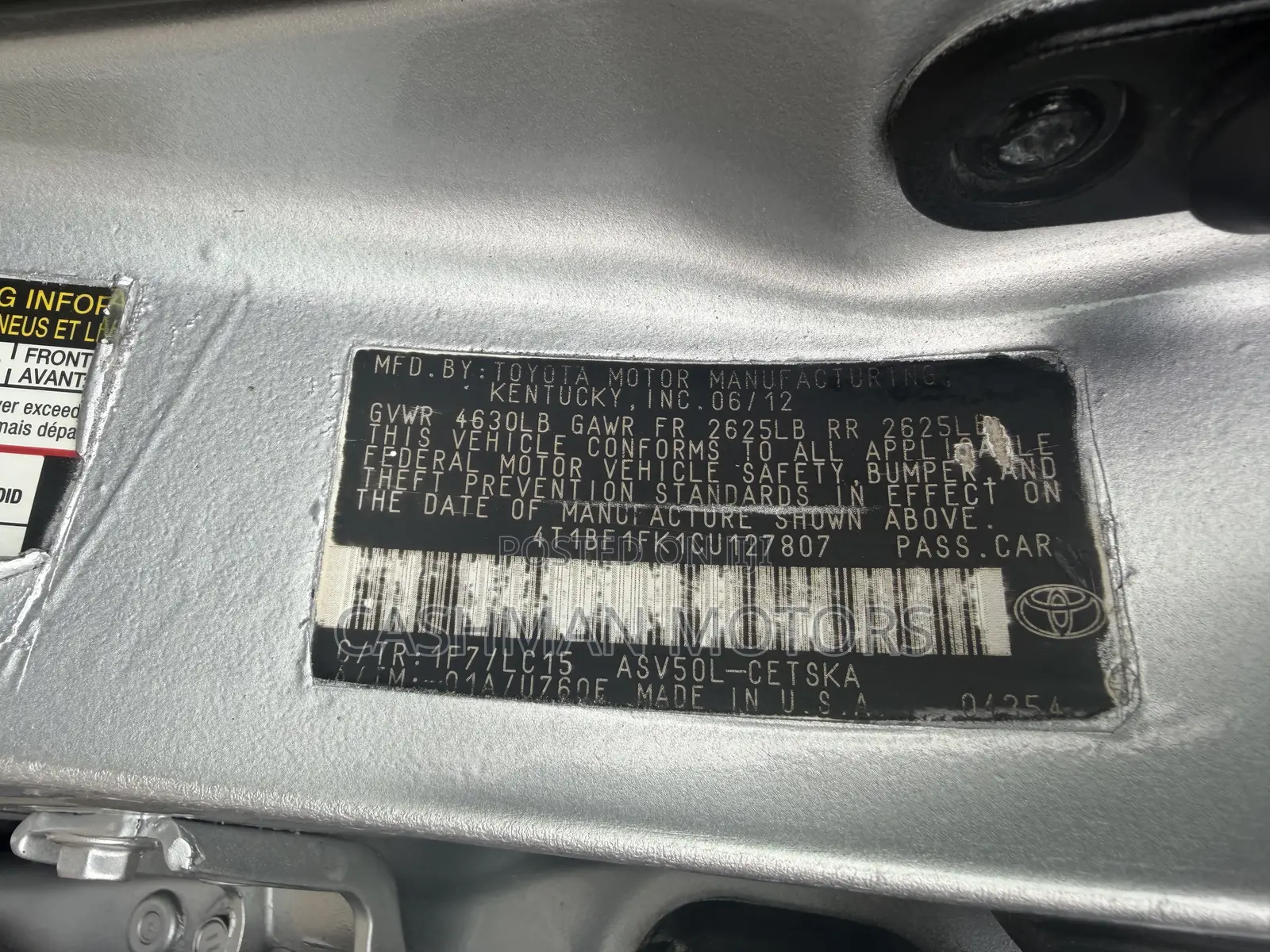 Toyota Camry 2014 Silver