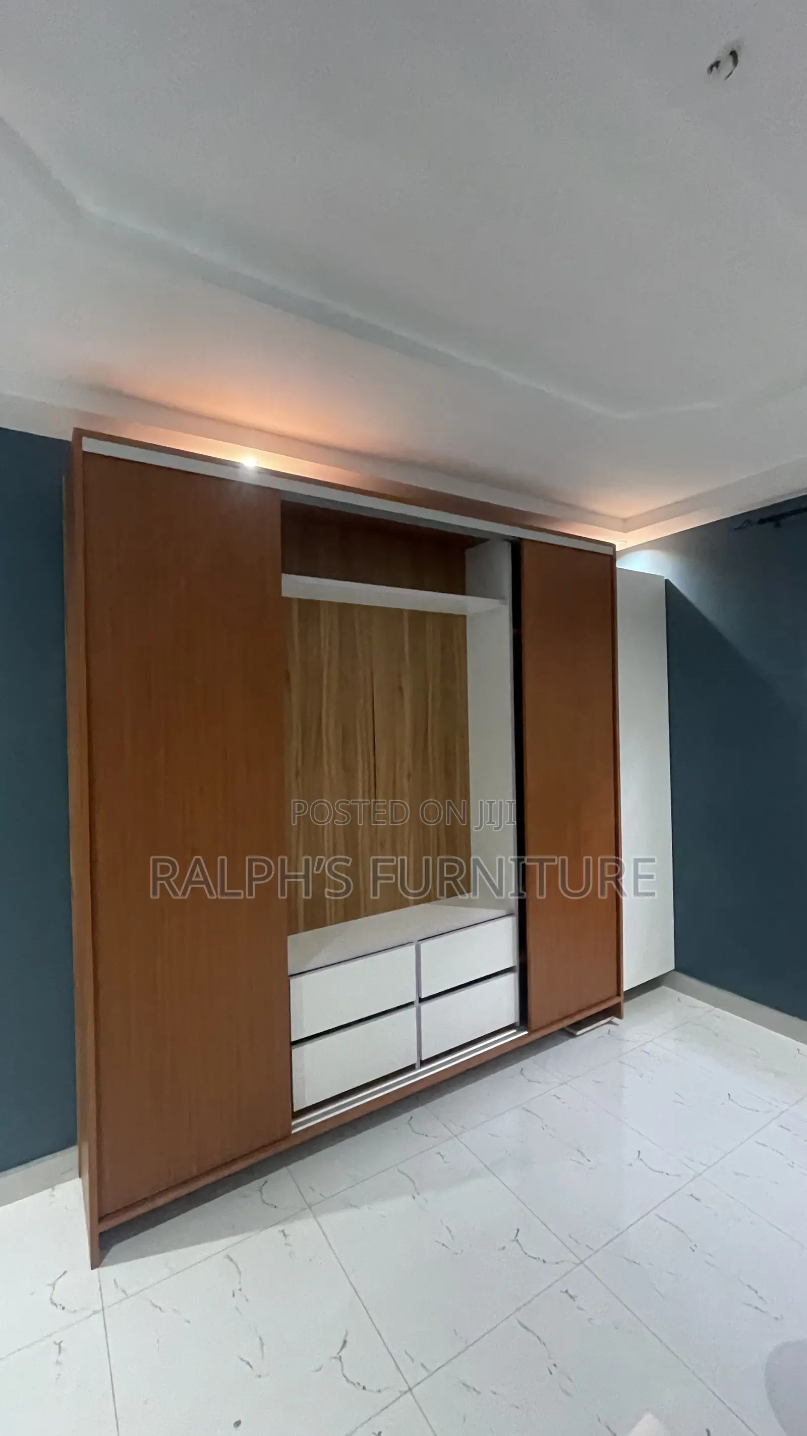 Wardrobe - Premium Material, Sliding/Push Open