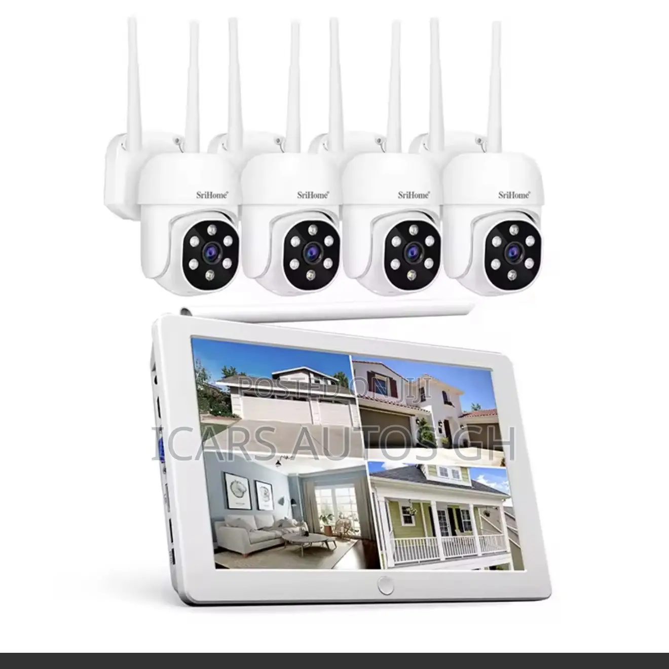 Srihome 4ch 2mp Poe Security Camera System