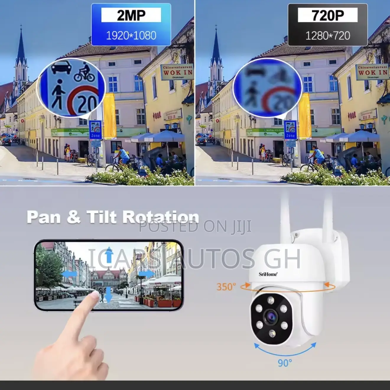 Srihome 4ch 2mp Poe Security Camera System