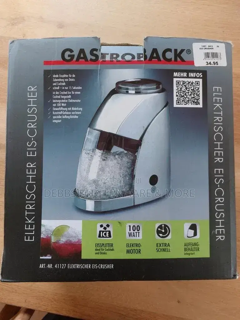 Gastroback Ice Cube Crusher Germany 