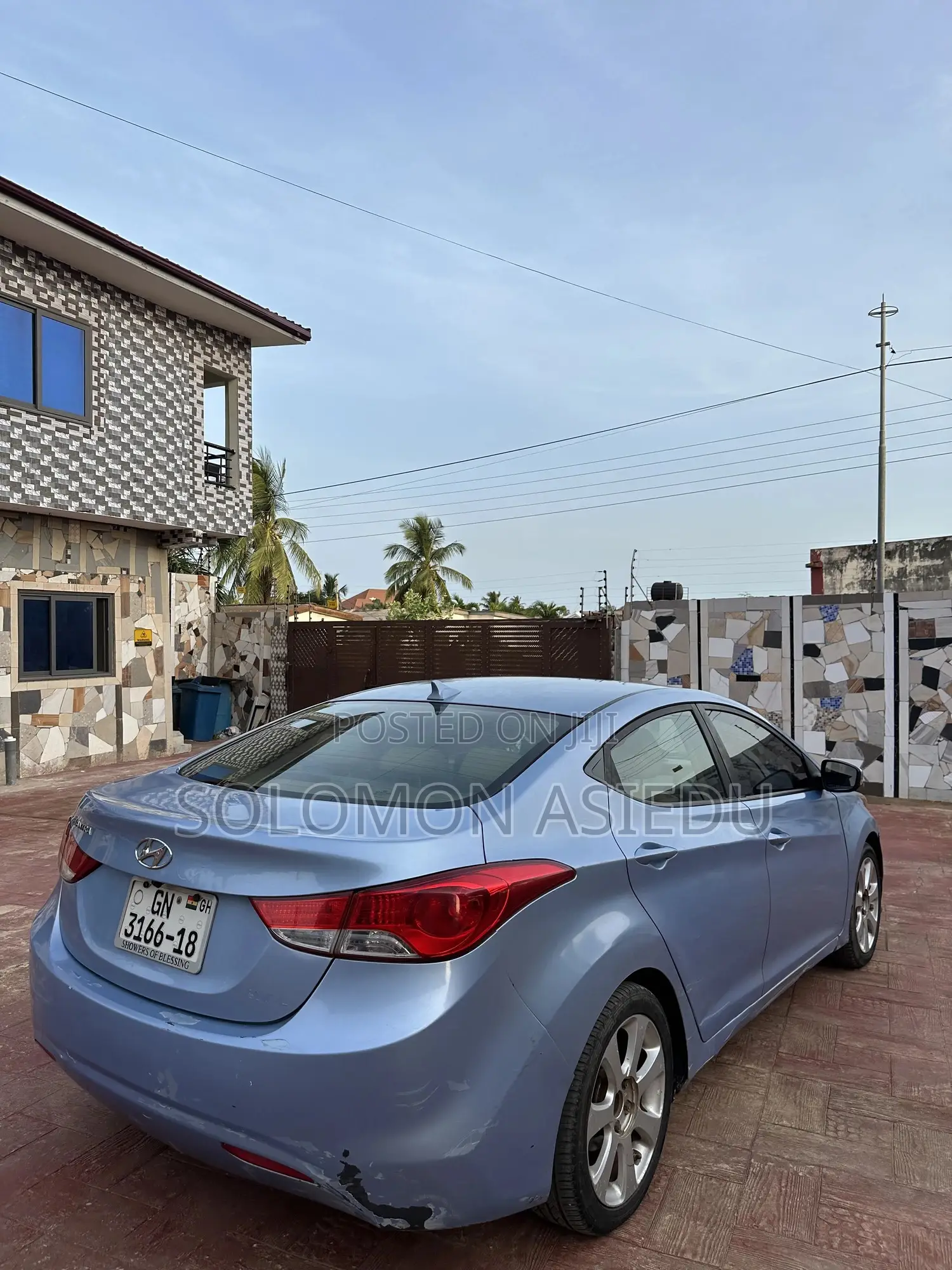 Hyundai Elantra Limited 2012 Blue