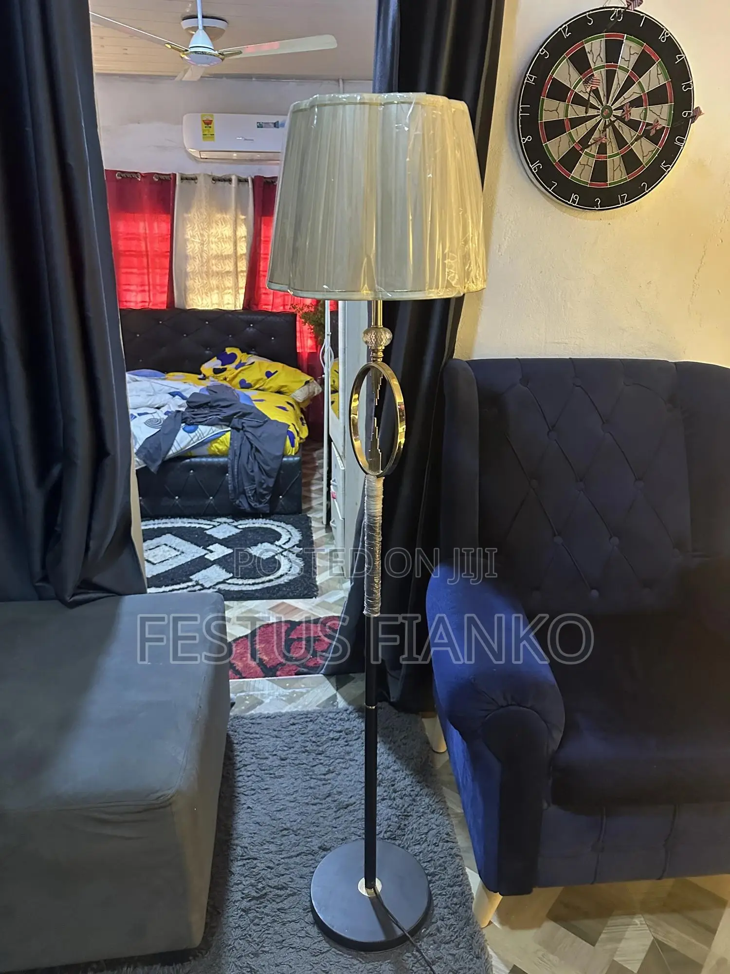 Brand New Modern Gold Ring Luxury Floor Lamp