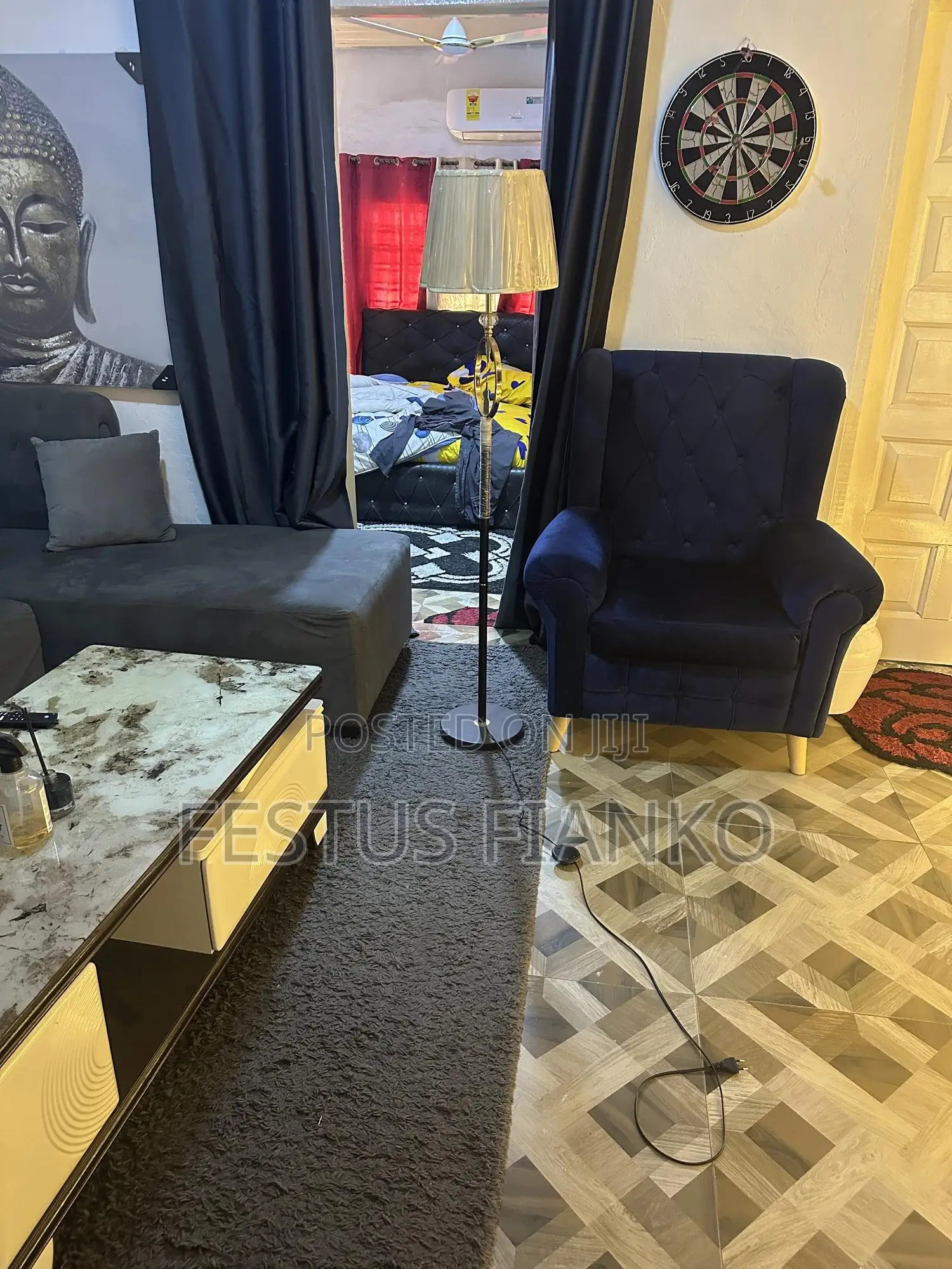 Brand New Modern Gold Ring Luxury Floor Lamp