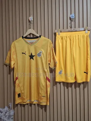 Ghana Jersey Yellow Top and Shorts
