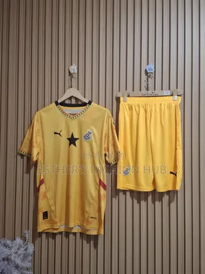 Ghana Jersey Yellow Top and Shorts