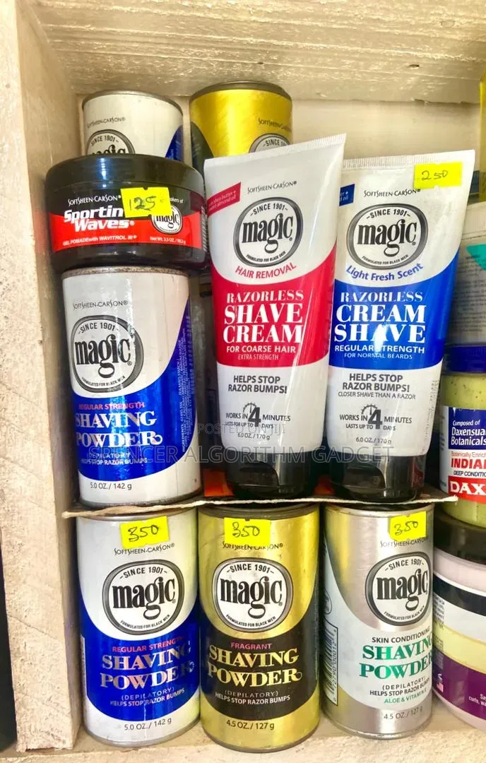 Softsheen Carson Magic Shaving Cream/Powder Sporting Waves Gel