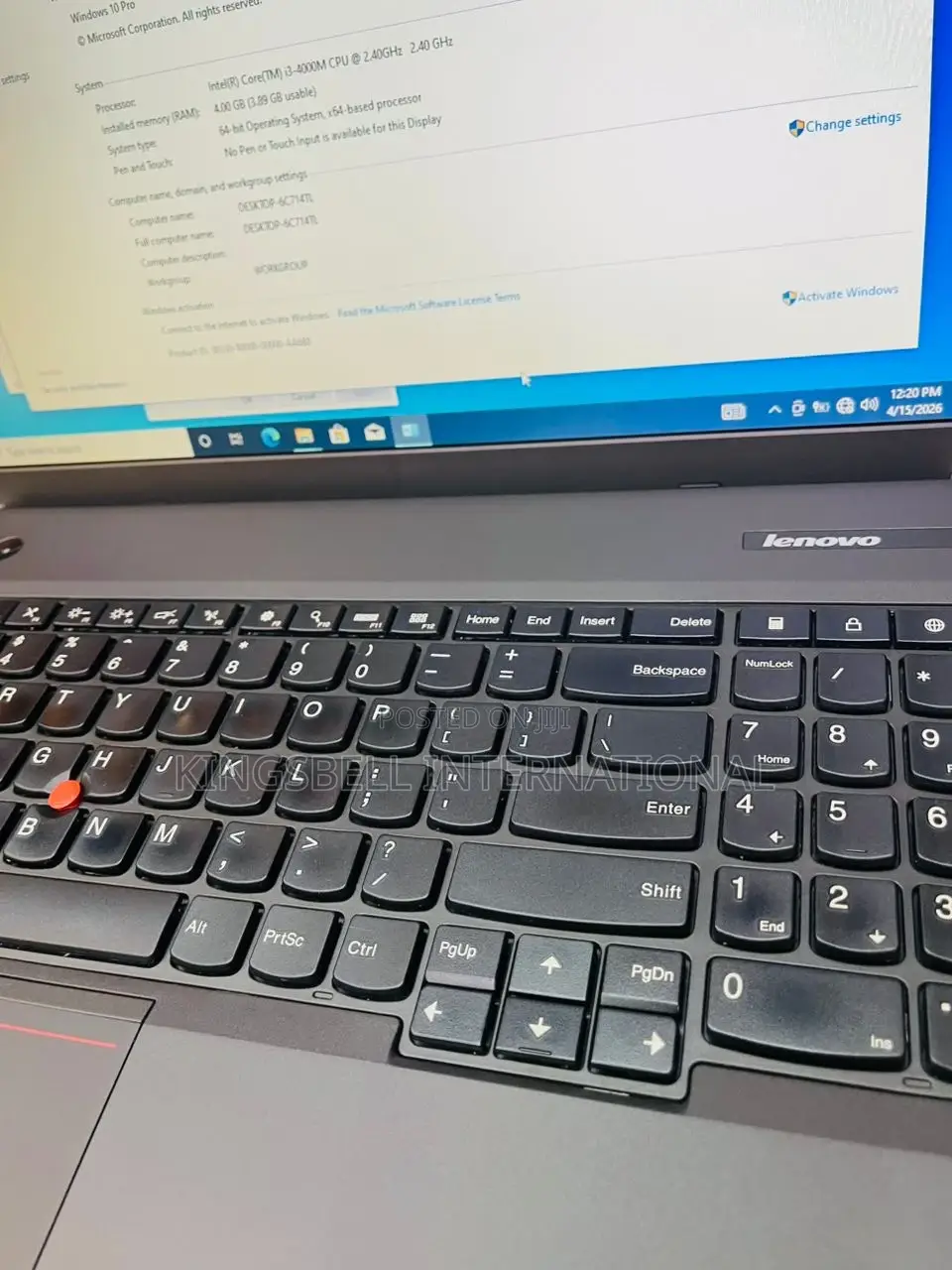 Laptop Lenovo ThinkPad Edge E540 8GB Intel Core i3 HDD 320GB