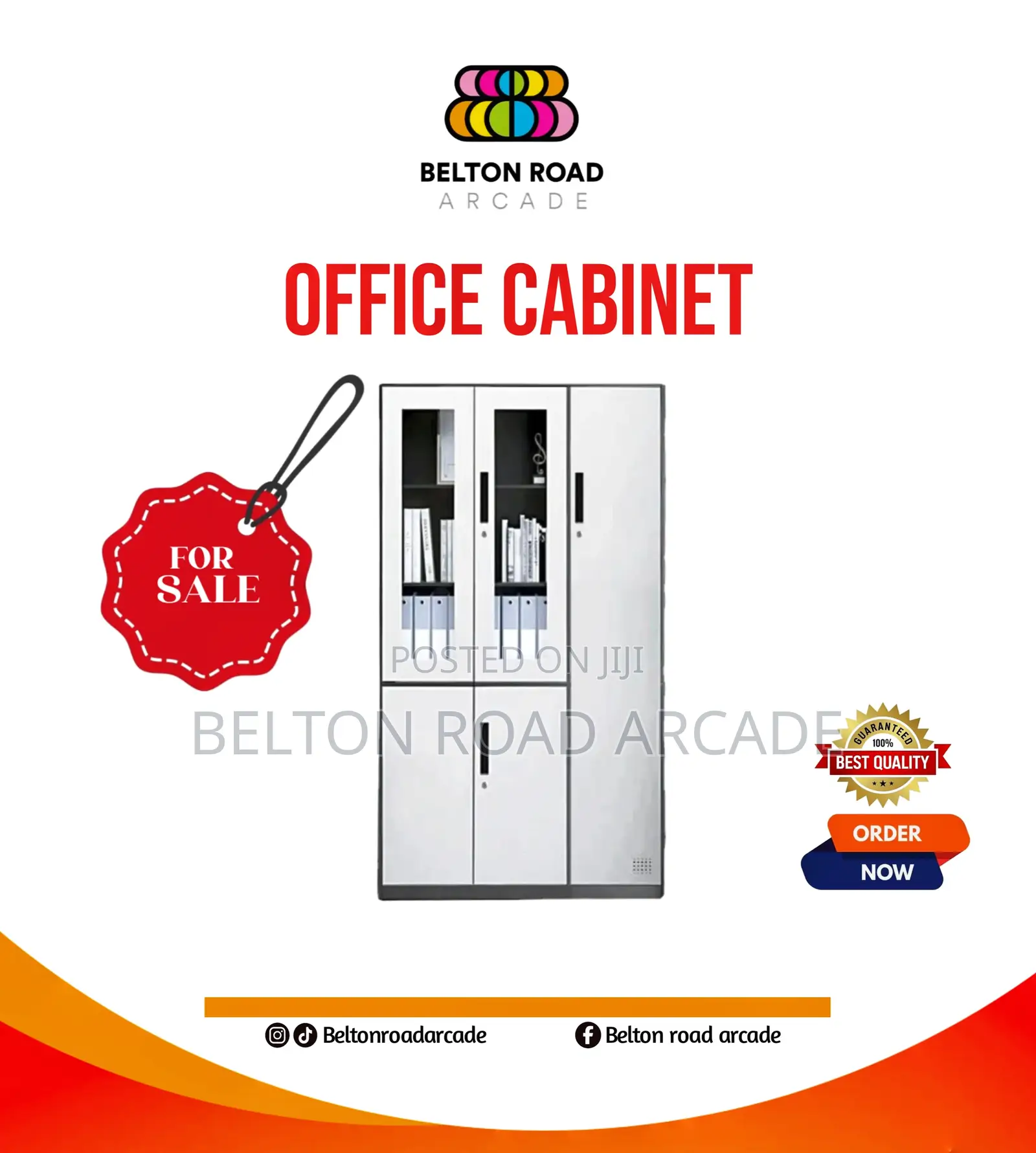Half-Glass Multi-Purpose Cabinet