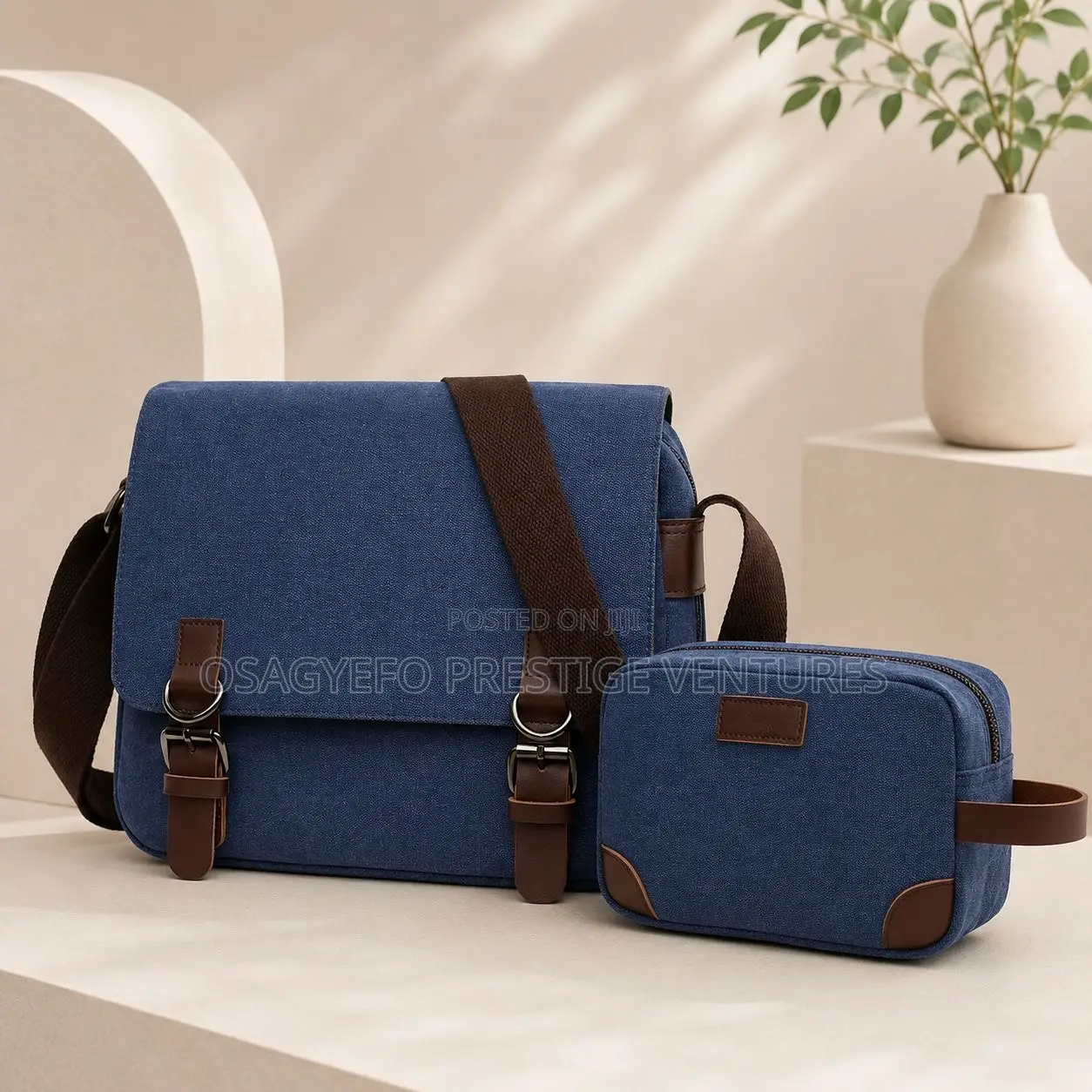2pc Canvas Combo Set Bag