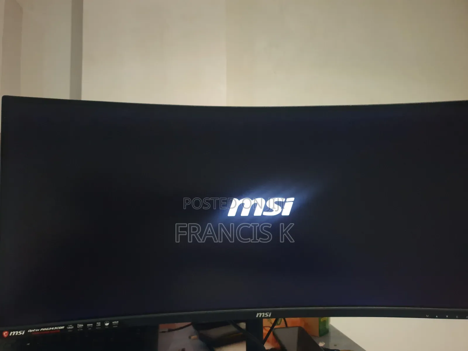 Msi Optix Curved 144hz "34" Ultra Wide Gaming Monitor
