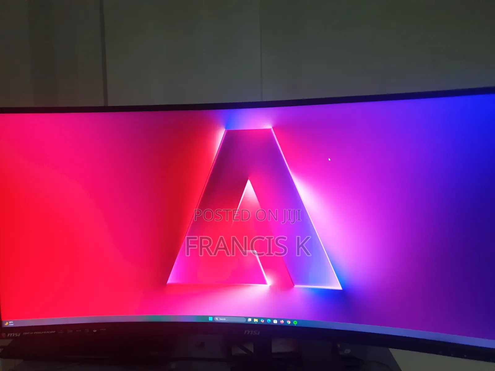 Msi Optix Curved 144hz "34" Ultra Wide Gaming Monitor