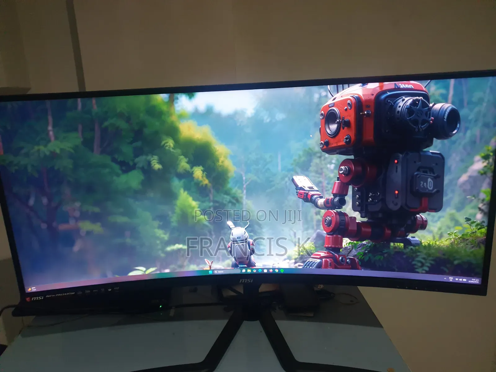 Msi Optix Curved 144hz "34" Ultra Wide Gaming Monitor