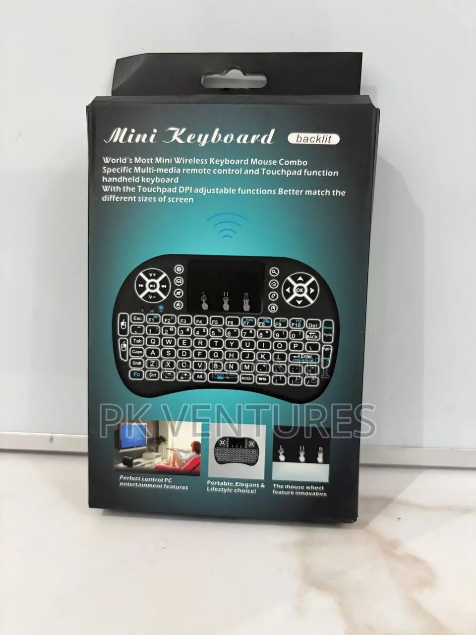Backlit Mini Wireless Keyboard Mouse Combo