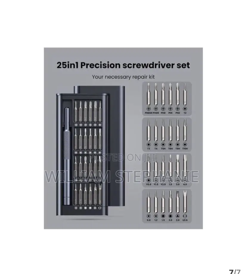 25-in-1 Precision Magnetic Screwdriver Set - Phone Pc Repair Ki