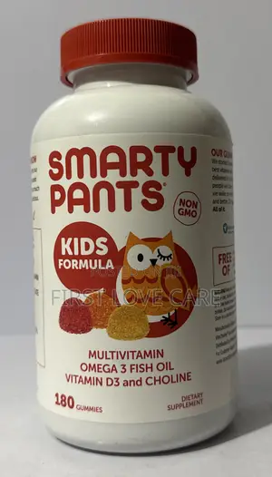 Smarty Pants Kids Formula Multivitamin Omega 3 Fish Oil Vit D3 Choline