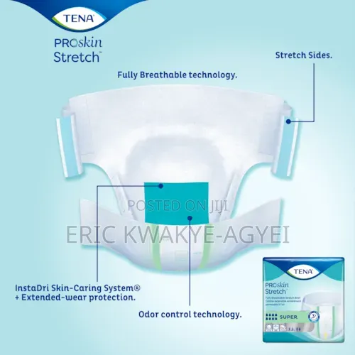 Tena Pro Skin Stretch Super Briefs | Fully Breathable