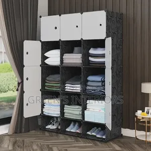 Quality Plastic Wardrobe (12 Cubes) Available