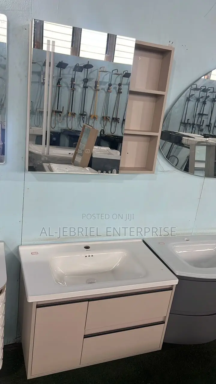 Cabinet Basin 80cm With Led Mirror