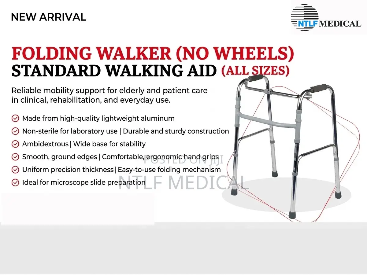 Zimmer Frame (Without Wheels, Foldable)