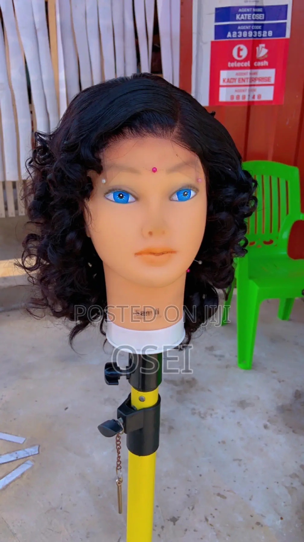 Human Hair Body Bounce Wig 16” Inch