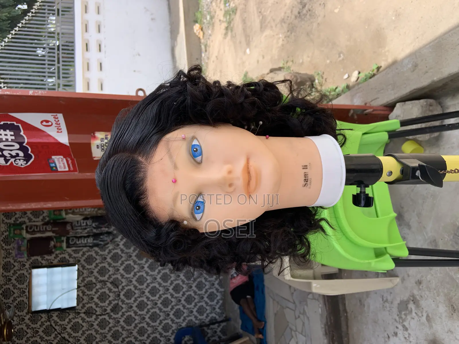 Human Hair Body Bounce Wig 16” Inch