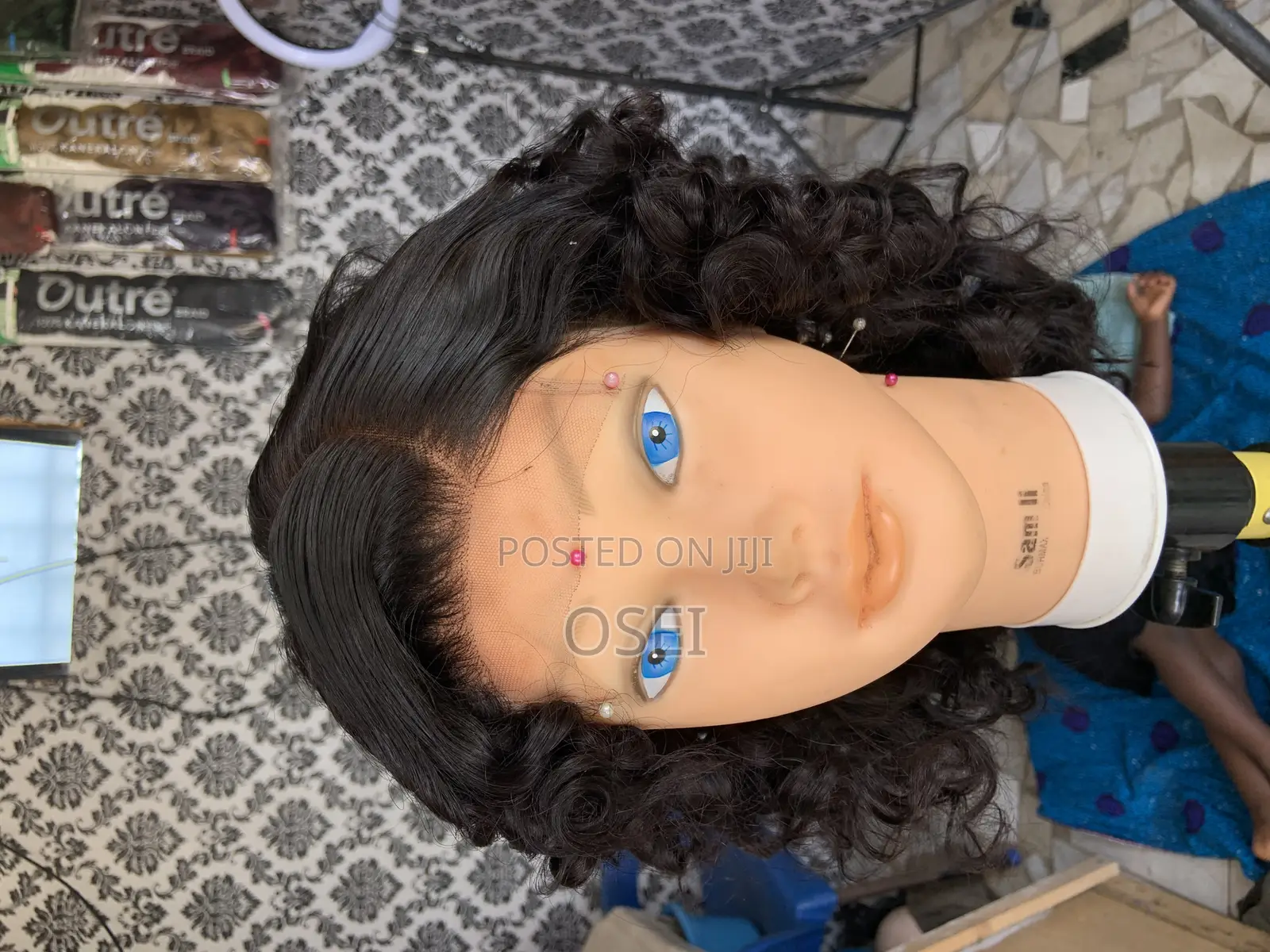 Human Hair Body Bounce Wig 16” Inch