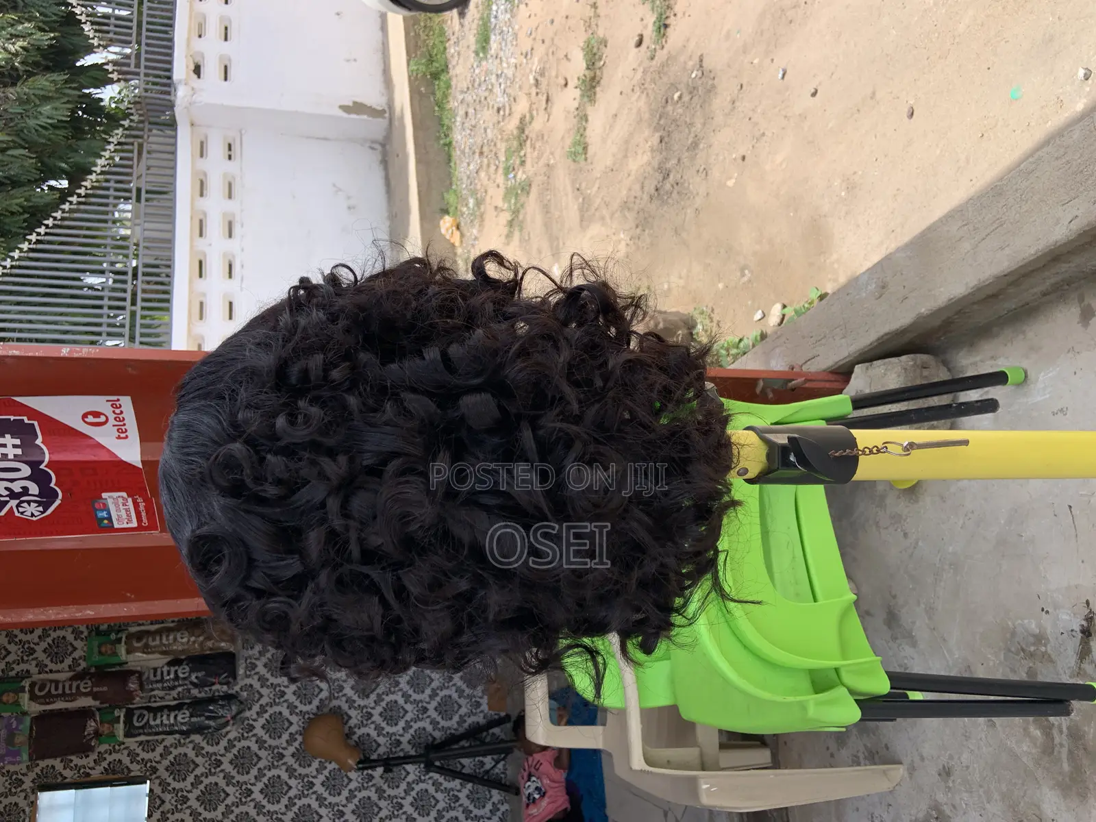 Human Hair Body Bounce Wig 16” Inch