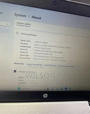 Laptop HP EliteBook 840 G3 8GB Intel Core i5 SSD 256GB