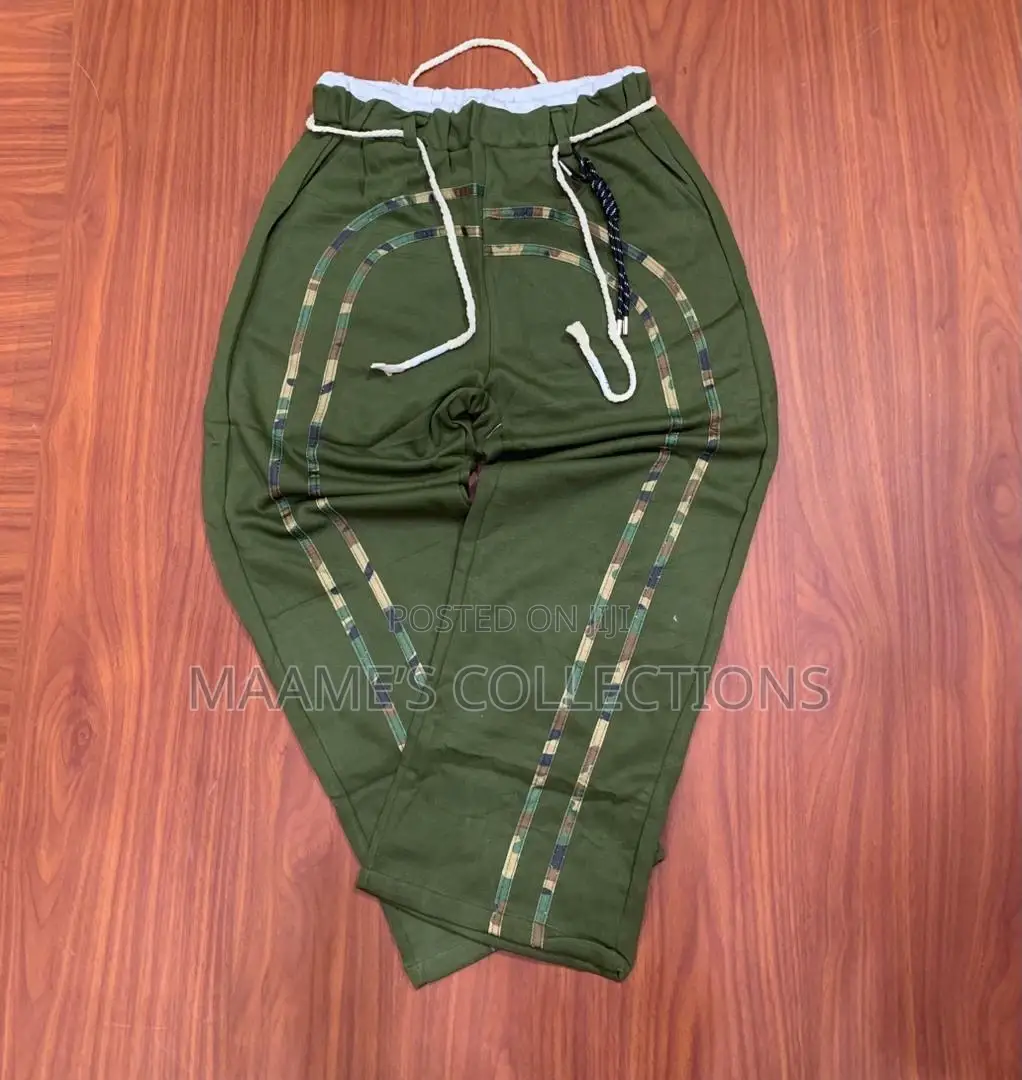 Patchwork Striped Jogger Pant / Sweatpant
