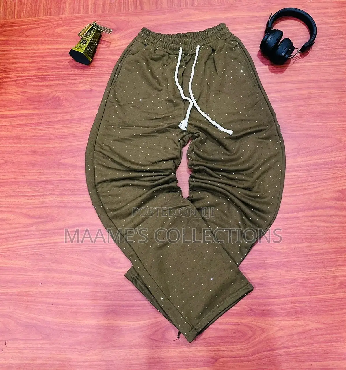 Patchwork Striped Jogger Pant / Sweatpant