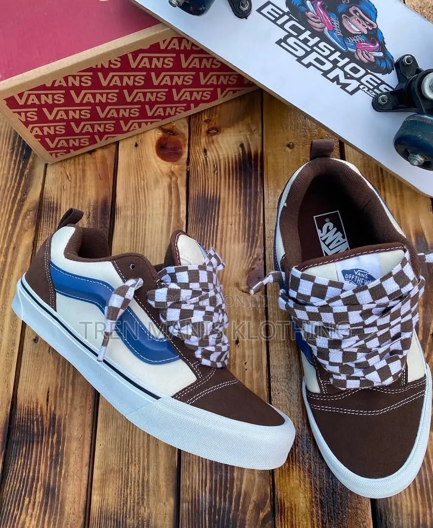 Vans Basket Knu Skul Mega Check Potting Soil