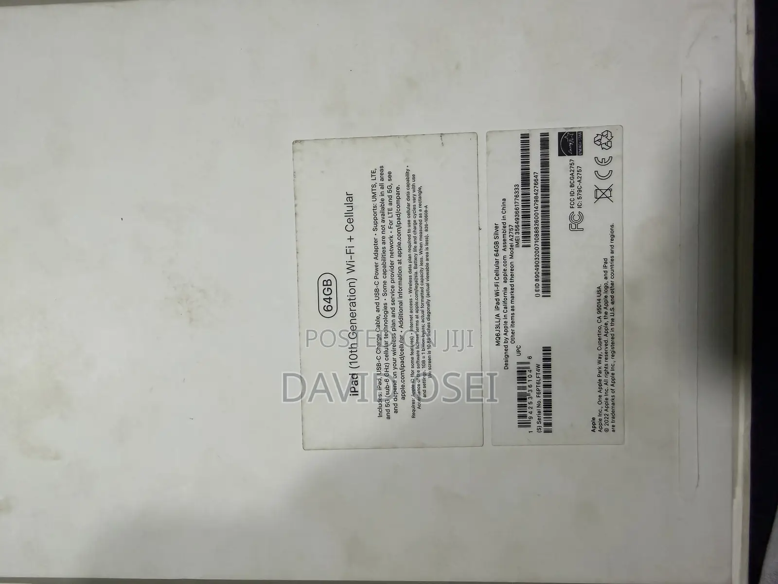 Apple iPad (2022) 64 GB Silver