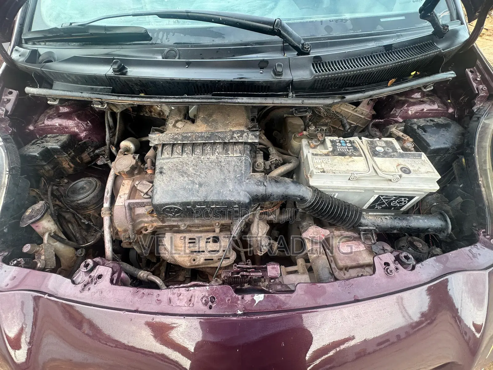 Toyota Vitz 1.3 AWD 3dr 2010 Burgundy